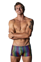 Short de poche Male Power 132-297 Pack N Play, couleur arc-en-ciel